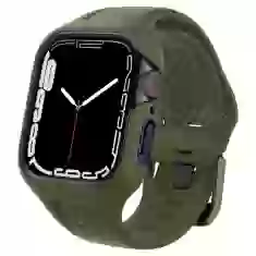 Чохол і ремінець Spigen для Apple Watch 45 mm Liquid Air Pro Moss Green (ACS04408)