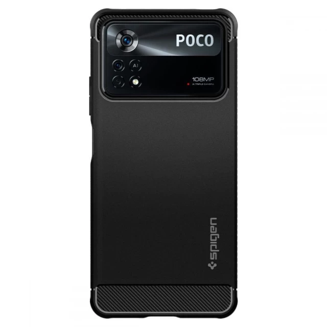 Чохол Spigen для Xiaomi Poco X4 Pro 5G Rugged Armor Matte Black (ACS04541)