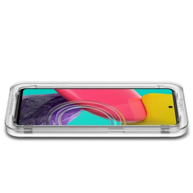 Защитное стекло Spigen для Samsung Galaxy M53 5G ALM Glas.tR.SLIM Full Cover Black (AGL04620)