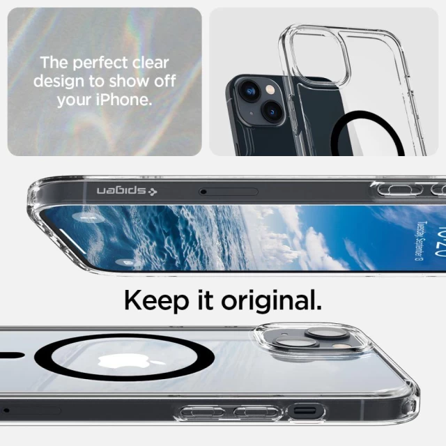 Чохол Spigen Ultra Hybrid для iPhone 14 Plus Black with MagSafe (ACS04903)