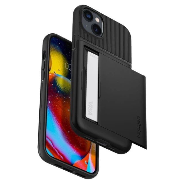 Чехол Spigen для iPhone 14 Plus Slim Armor CS Black (ACS04911)