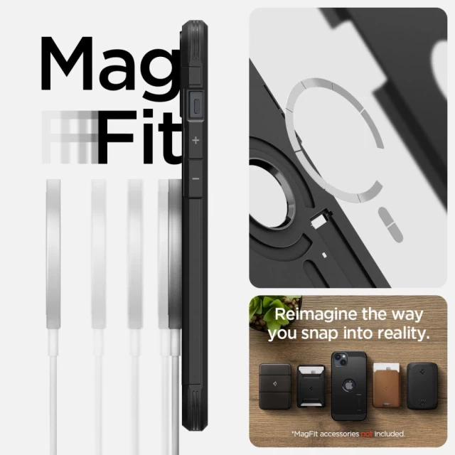 Чехол Spigen для iPhone 14 Plus Tough Armor MagSafe Black (ACS04915)