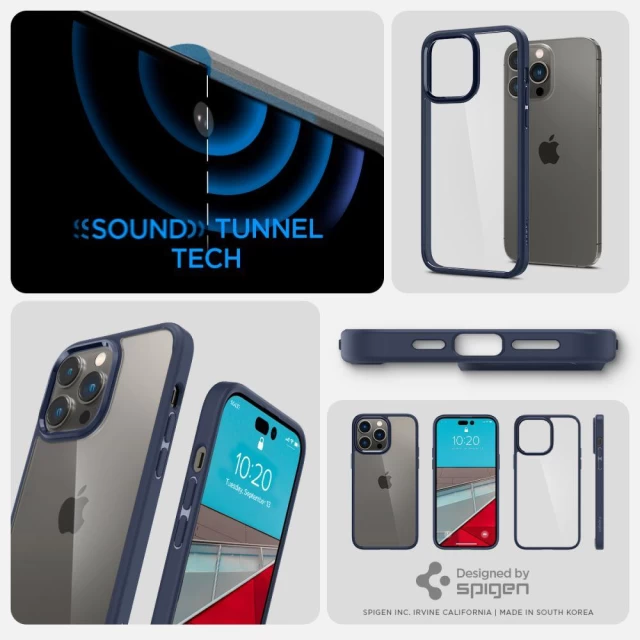 Чехол Spigen для iPhone 14 Pro Ultra Hybrid Navy Blue (ACS04962)