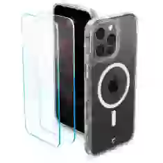 Чехол и два защитных стекла Spigen CYRILL Shine для iPhone 14 Pro Glitter Clear with MagSafe (ACS05020)