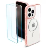 Чехол и два защитных стекла Spigen CYRILL Shine для iPhone 14 Pro Glitter Rose with MagSafe (ACS05021)