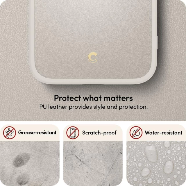 Чохол Spigen CYRILL Kajuk для iPhone 14 Pro Cream with MagSafe (ACS05027)