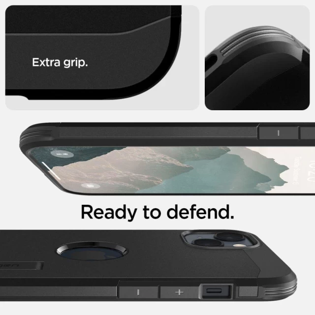 Чохол Spigen для iPhone 14 Tough Armor MagSafe Black (ACS05062)