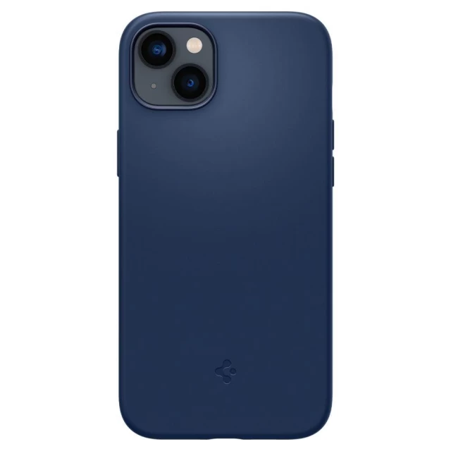 Чохол Spigen для iPhone 14 Silicone Fit Navy Blue with MagSafe (ACS05068)