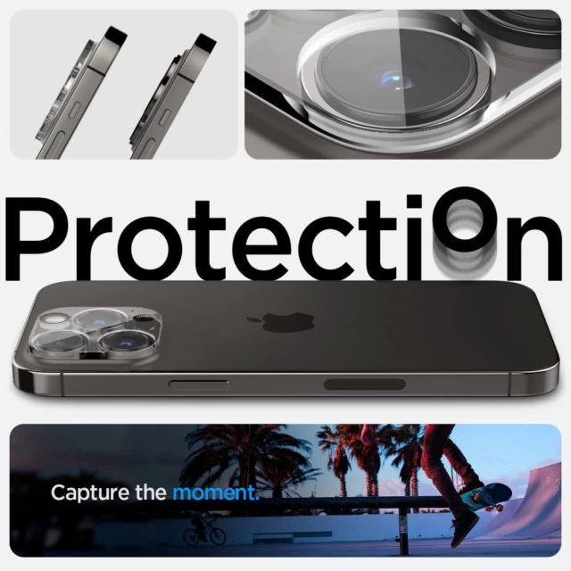 Захисне скло Spigen для камери iPhone 14 Pro | 14 Pro Max Optik.Tr (2 pack) Crystal Clear (AGL05228)