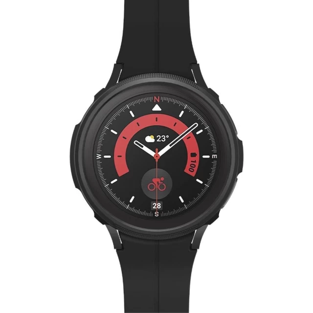 Ремінець Spigen Liquid Air для Galaxy Watch 5 Pro 45 mm Matte Black (ACS05185)