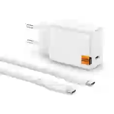 Сетевое зарядное устройство Spigen Arcstation Pro GaN-651 PD 65W USB-C with USB-C to USB-C Cable White (ACH05476)