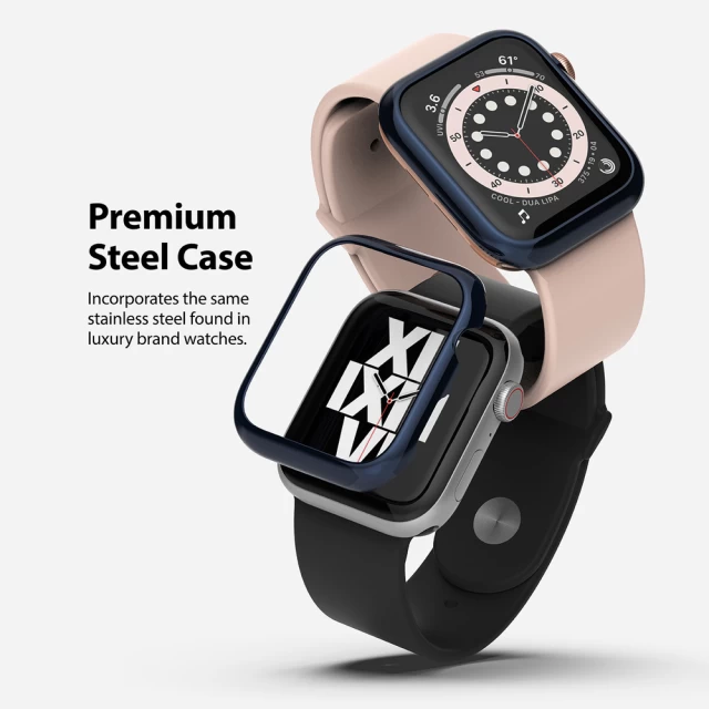 Чохол Ringke Bezel Styling Case Stainless Steel для Apple Watch 40 mm Blue (AW4-40-110)