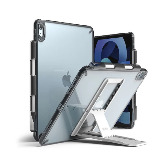 Чохол Ringke Fusion Combo + self-adhesive foldable stand для iPad Air 2020 Gray (FC485R39)