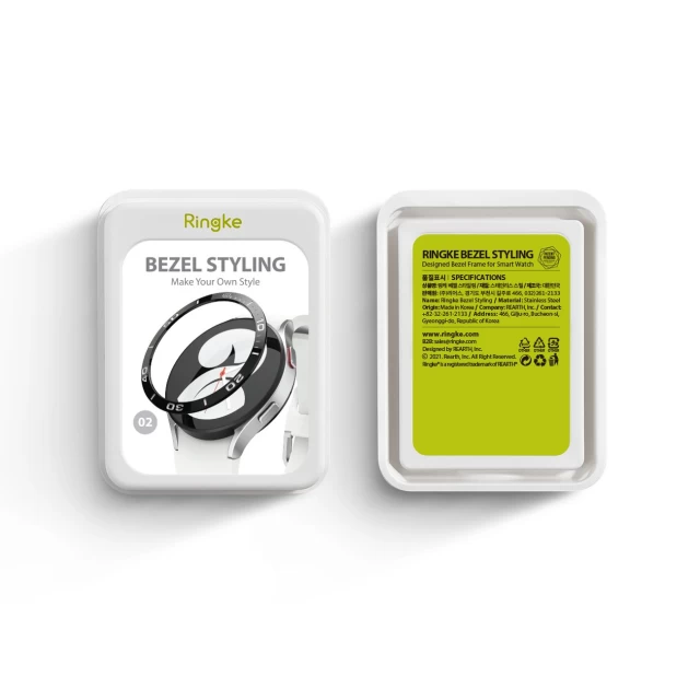 Чехол Ringke Bezel Case Frame Envelope Ring Stainless Steel для Samsung Galaxy Watch 5/4 44mm Black (GW4-44-02)