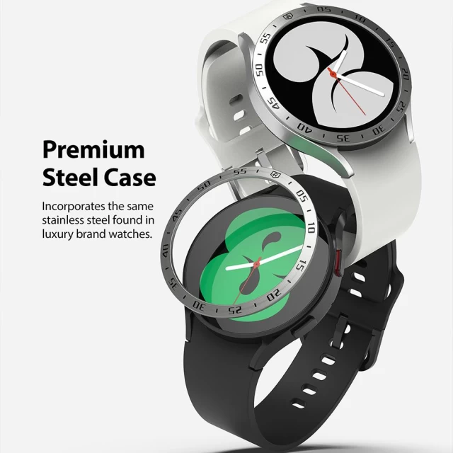 Чехол Ringke Bezel Styling Case Stainless Steel для Galaxy Watch 4 44 mm Silver (GW4-44-42)