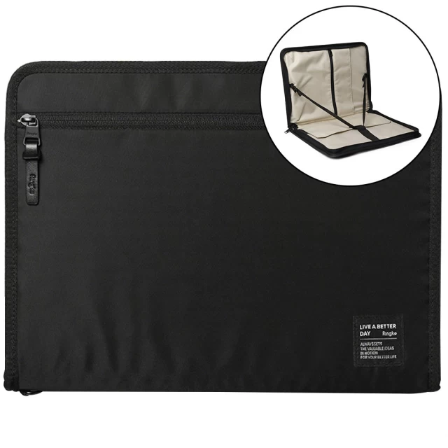 Чохол Ringke Smart Zip Pouch для iPad Pro 2021/2020/2018 5th/4th/3rd 13 Black (8809818842121)