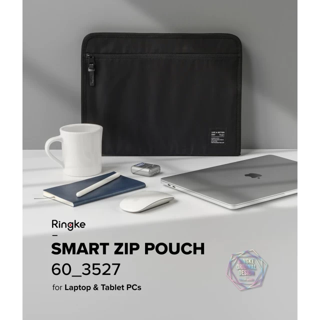 Чохол Ringke Smart Zip Pouch для iPad Pro 2021/2020/2018 5th/4th/3rd 13 Black (8809818842121)