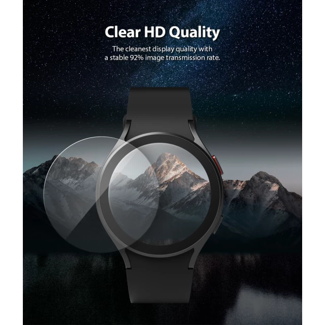 Защитное стекло Ringke IDGL для Samsung Galaxy Watch 4 40 mm (4 Pack) (G4AS049)