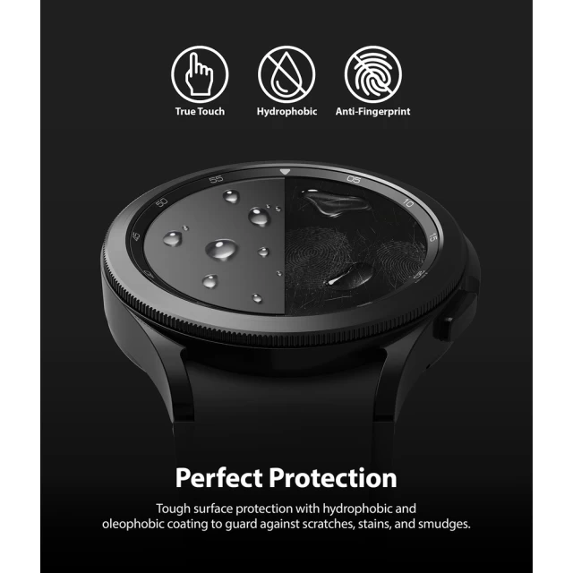 Захисне скло Ringke IDGL для Samsung Galaxy Watch 4 46 mm (4 Pack) (G4AS056)