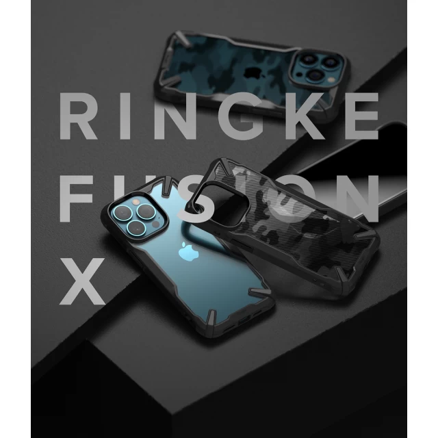 Чехол Ringke Fusion X для iPhone 13 Pro Max Black (FX555E55)