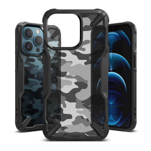 Чехол Ringke Fusion X Design Camo для iPhone 13 Pro Max Black (FX555E73)