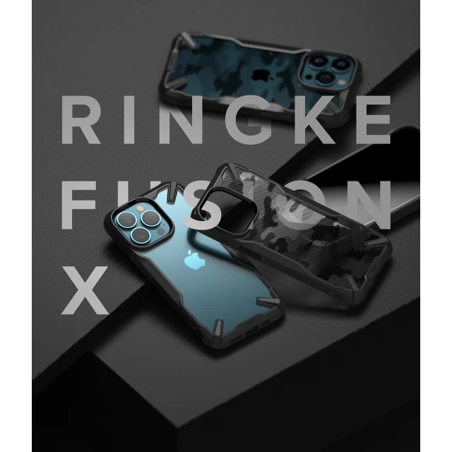 Чохол Ringke Fusion X для iPhone 13 Pro Black (FX550E55)