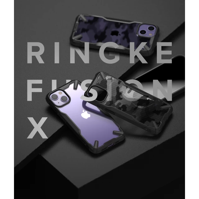 Чохол Ringke Fusion X для iPhone 13 Black (FX545E55)