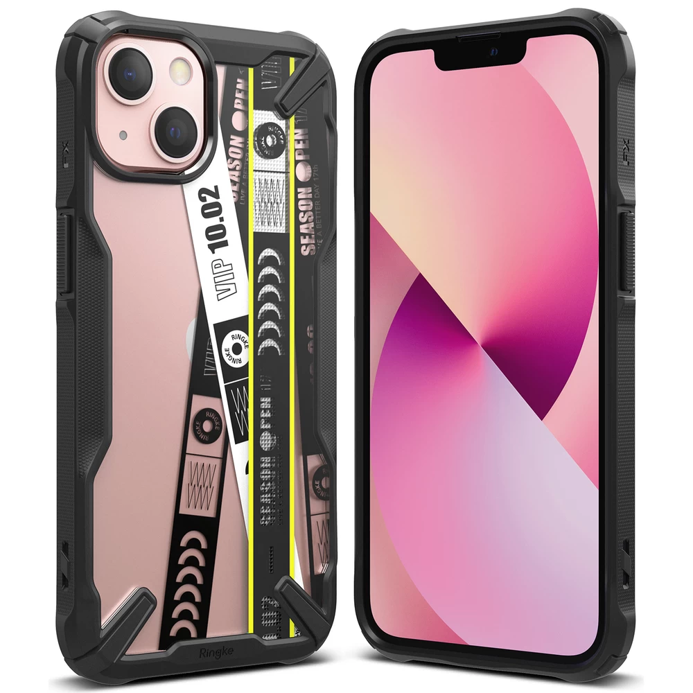 Чехол Ringke Fusion X Design Ticket Band для iPhone 13 mini Black  (FXD540E43) - купить по цене 629 ₴ в Киеве / Украине. Оригинальный товар с  гарантией качества.