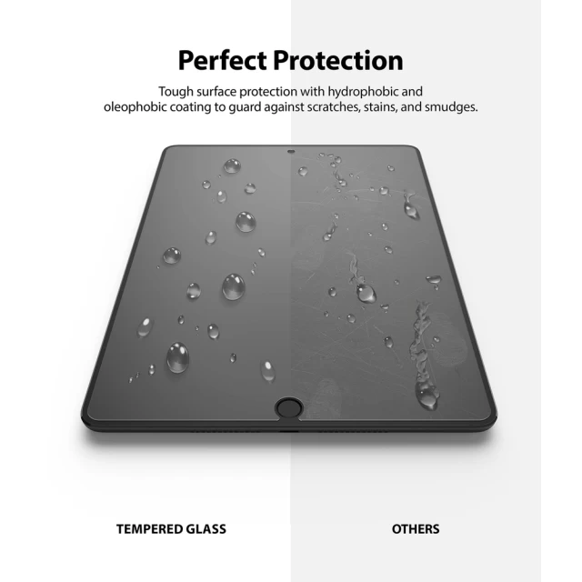 Захисне скло Ringke Invisible Defender ID Glass iPad 10.2 2021/2020/2019 Transparent (8809848200366)