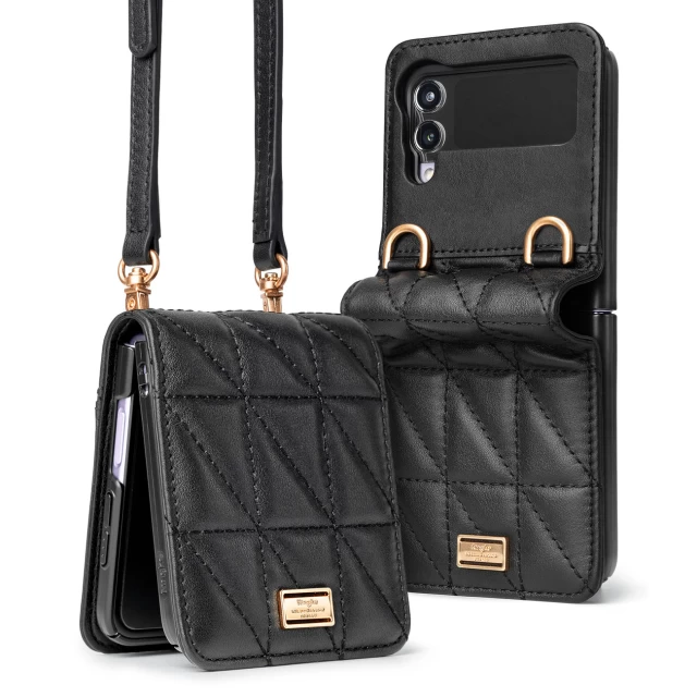 Чохол Ringke Folio Signature Flip with Strap для Samsung Galaxy Flip3 (F711) Black (FS116R55)