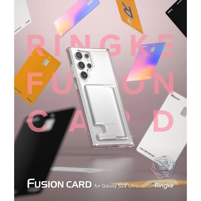 Чохол-гаманець Ringke Fusion Card для Samsung Galaxy S22 Ultra Transparent (FCD594R52)