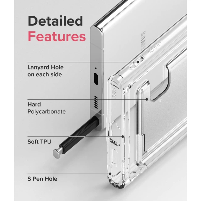 Чохол-гаманець Ringke Fusion Card для Samsung Galaxy S22 Ultra Transparent (FCD594R52)