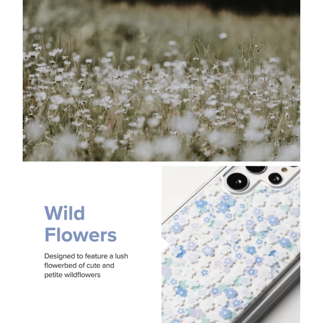 Чохол Ringke Fusion Design Floral для Samsung Galaxy S22 Ultra Transparent (F594R31)