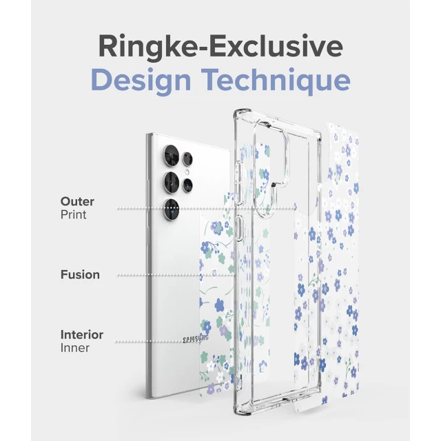 Чохол Ringke Fusion Design Seoul для Samsung Galaxy S22 Ultra Transparent (F594R89)