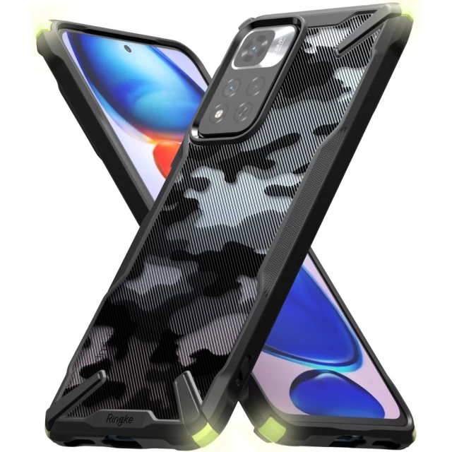 Чехол Ringke Fusion X Camo для Xiaomi Redmi Note 11 Pro Plus 5G Black (8809848204869)