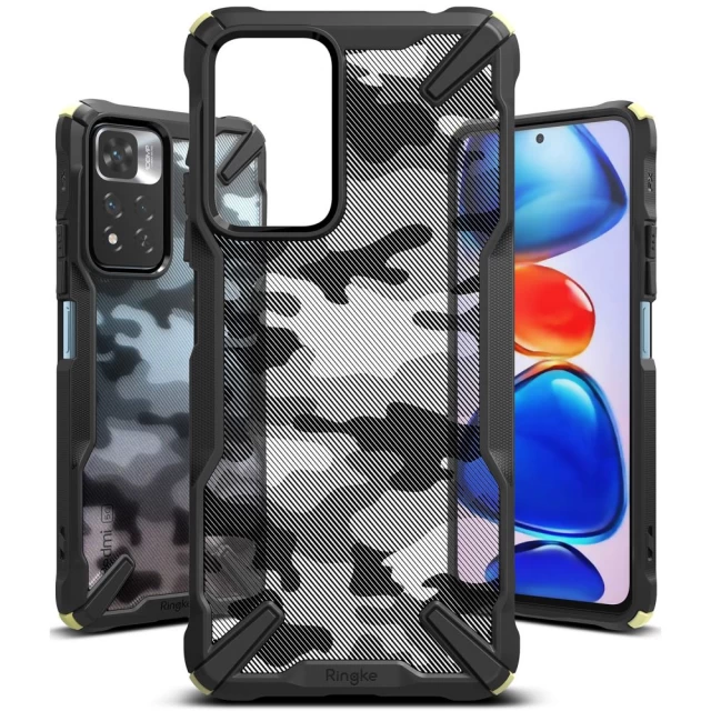 Чехол Ringke Fusion X Camo для Xiaomi Redmi Note 11 Pro Plus 5G Black (8809848204869)