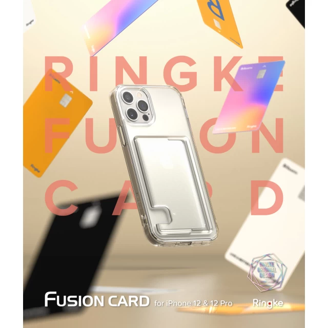 Чохол-гаманець Ringke Fusion Card для iPhone 12 | 12 Pro Transparent (FCD460E52)