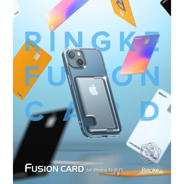 Чехол-бумажник Ringke Fusion Card для iPhone 13 Transparent (FCD543E52)