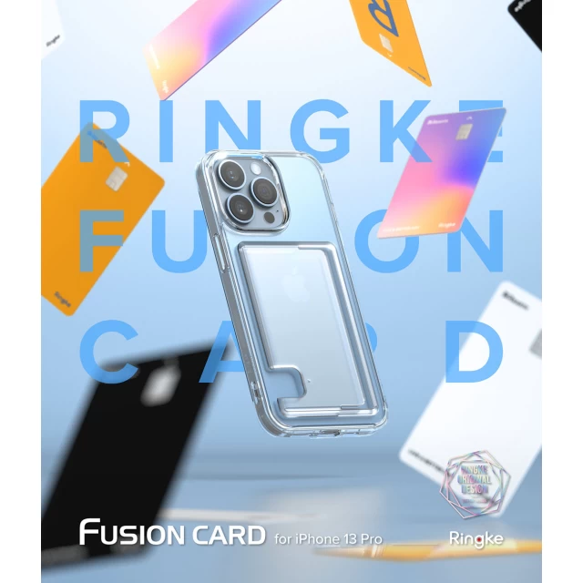 Чохол-гаманець Ringke Fusion Card для iPhone 13 Pro Transparent (FCD548E52)