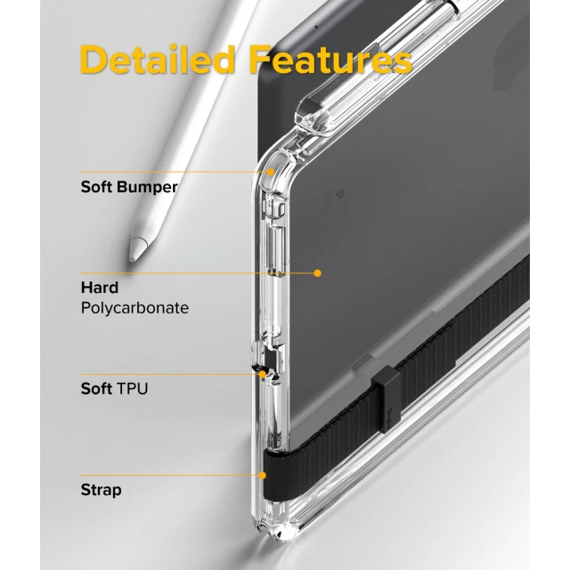 Чохол Ringke Fusion для iPad 10.2 2021 | 2020 | 2019 Black (FPS586R55)