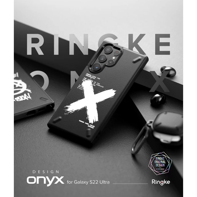 Чохол Ringke Onyx Design X для Samsung Galaxy S22 Ultra Black (8809848206184)