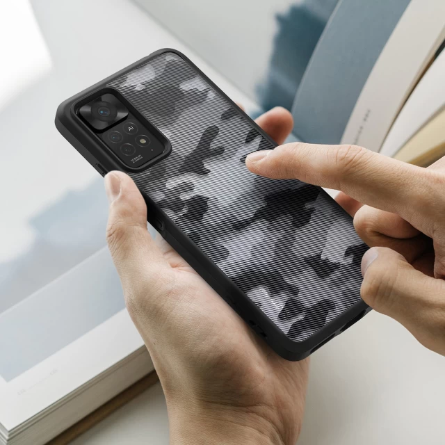 Чохол Ringke Fusion Matte Camo для Xiaomi Redmi Note 11 Pro Plus 5G/11 Pro 5G/11 Pro Black (FM624E73)