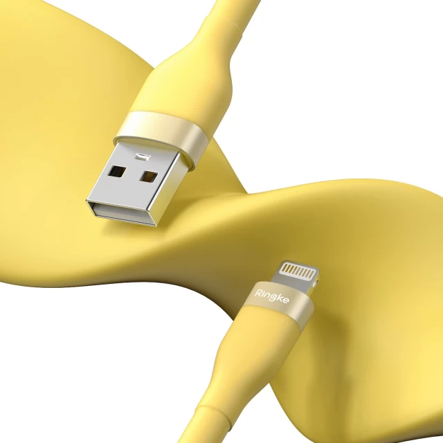 Кабель Ringke USB-A to Lightning 12W 2m Yellow (CB60037RS)