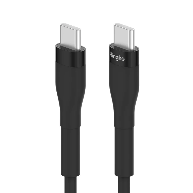 Кабель Ringke USB-C to USB-C 60W 1.2m Black (CB60174RS)