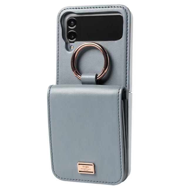 Чехол Ringke Signature Card Pocket для Samsung Galaxy Flip4 (F721) Ash Blue (8809881261287)