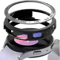 Чохол Ringke Air Sports + Bezel 2in1 Case with Steel Frame для Samsung Galaxy Watch 5 40mm Black/Silver (GW4-40-10_AS02)
