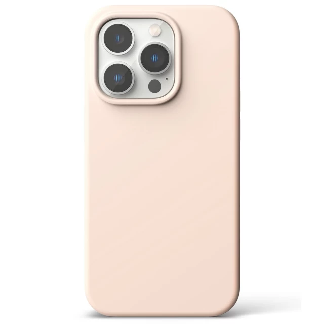 Чохол Ringke Silicone Cover для iPhone 14 Pro Max Pink Sand (SI004E67)