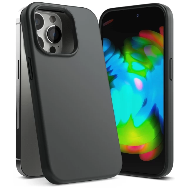 Чехол Ringke Silicone Cover для iPhone 14 Pro Black (SI003E55)