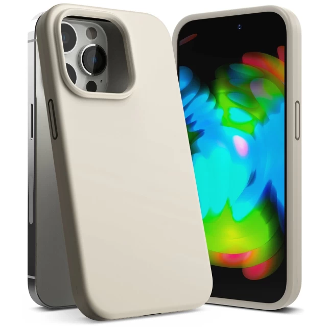 Чехол Ringke Silicone Cover для iPhone 14 Pro Stone (SI003E72)