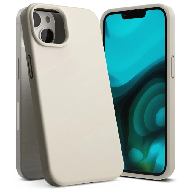 Чохол Ringke Silicone Cover для iPhone 14 Plus Stone (8809881263656)